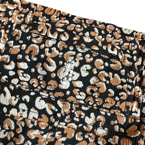 Free People Movement S Run Wild Shorts Animal Print Brown Black Lined Athleisure - Picture 7 of 12